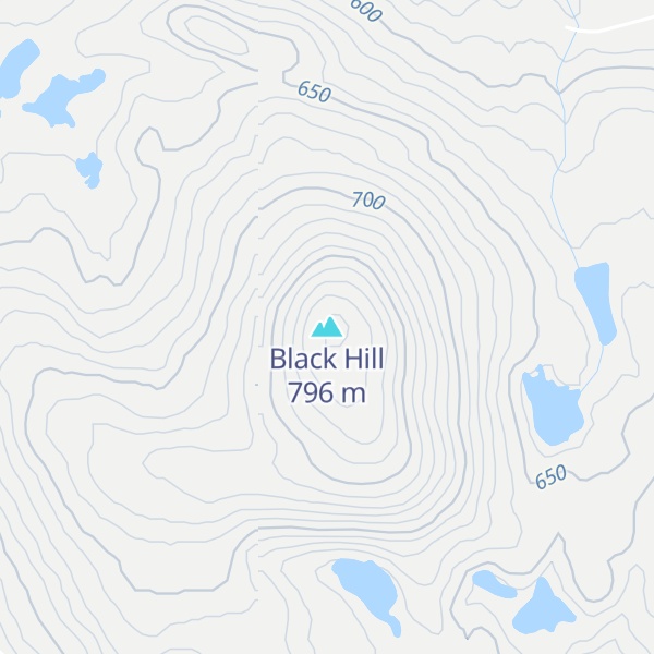 Map of Black Hill