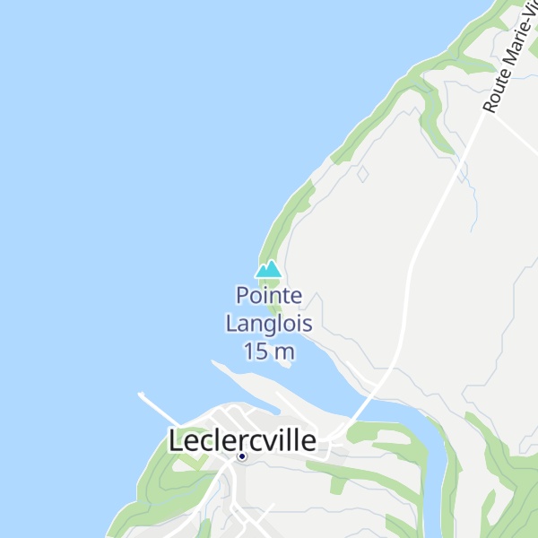 Map of Pointe Langlois