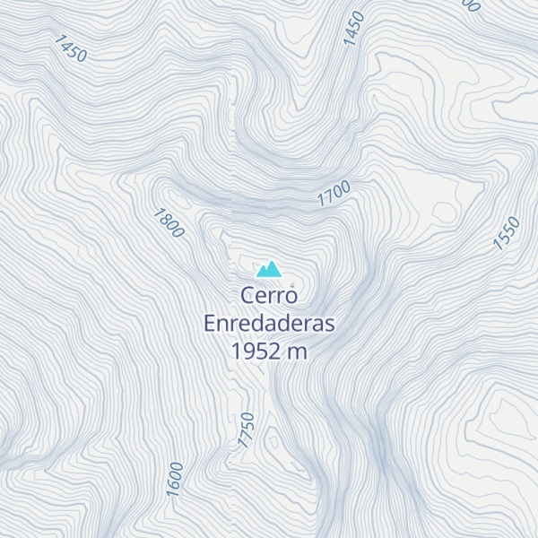 Map of Cerro Enredaderas