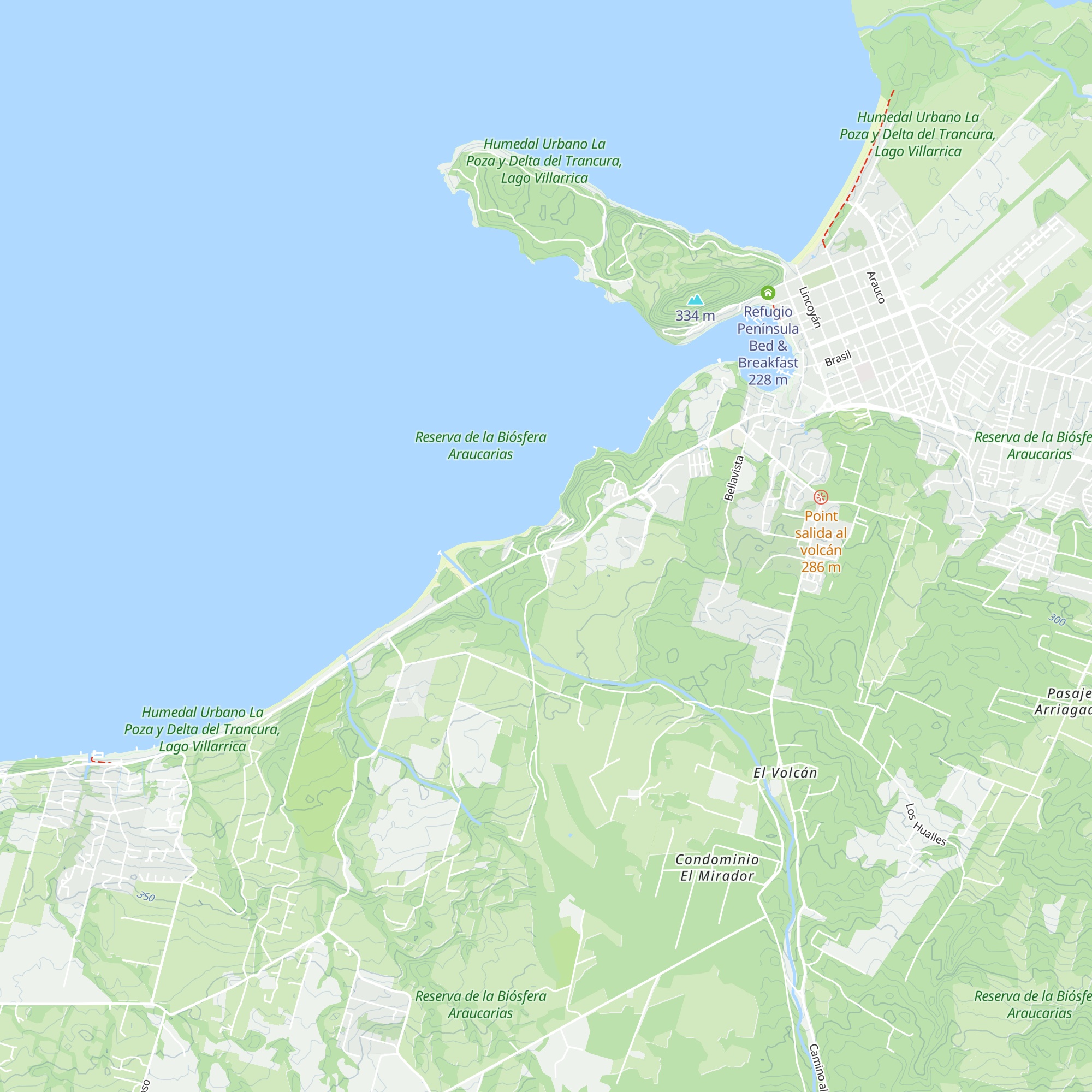 Cabañas Almoni del Lago map