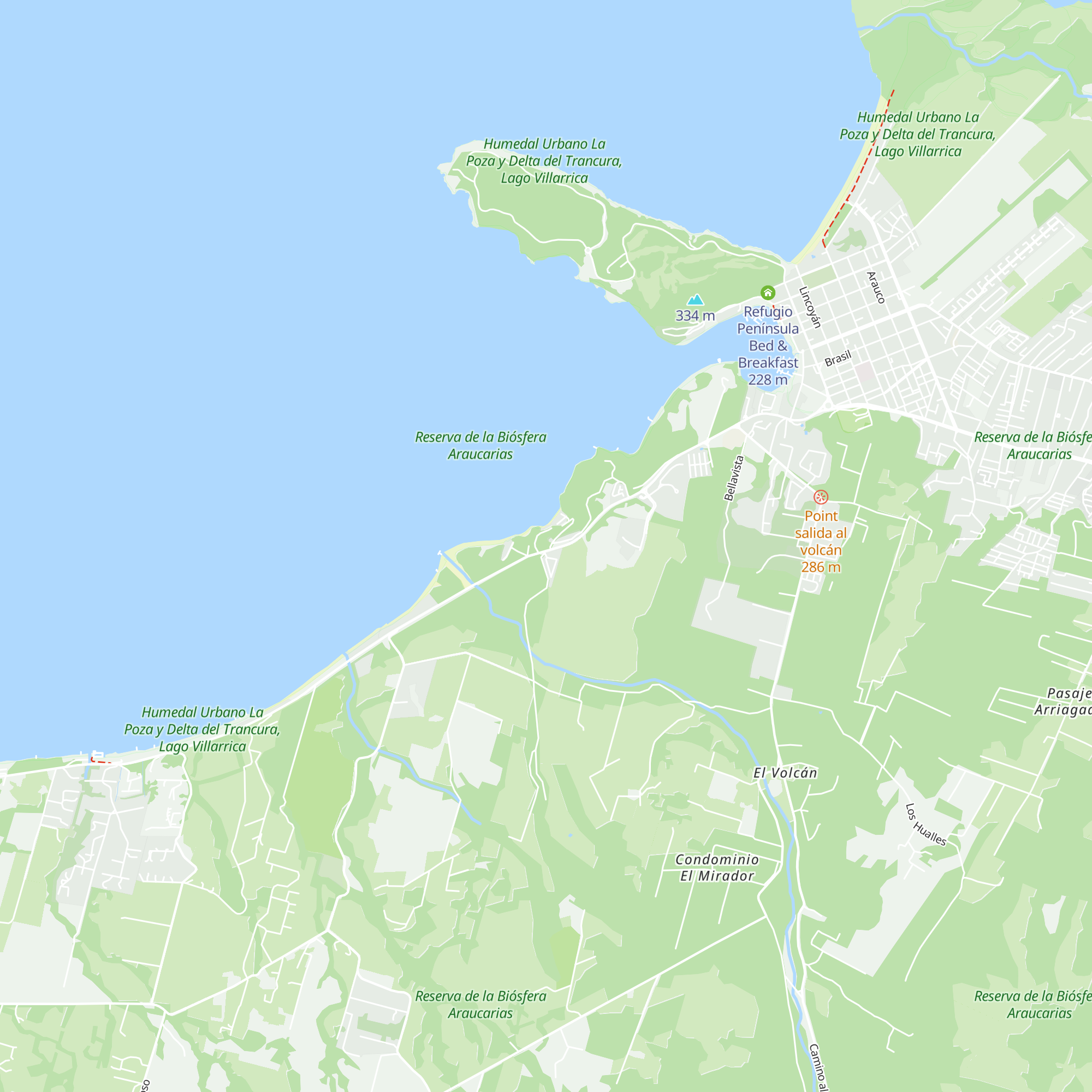 Cabañas Almoni del Lago map