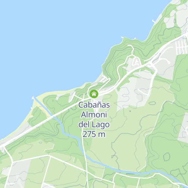Map of Cabañas Almoni del Lago