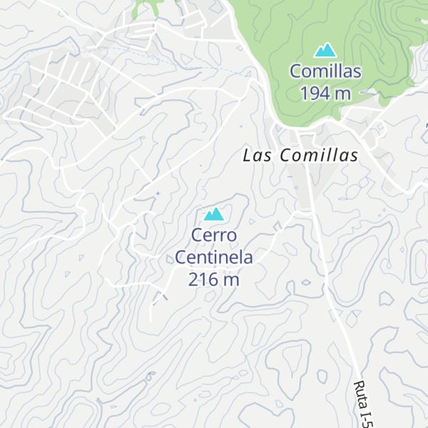 Map of Cerro Centinela