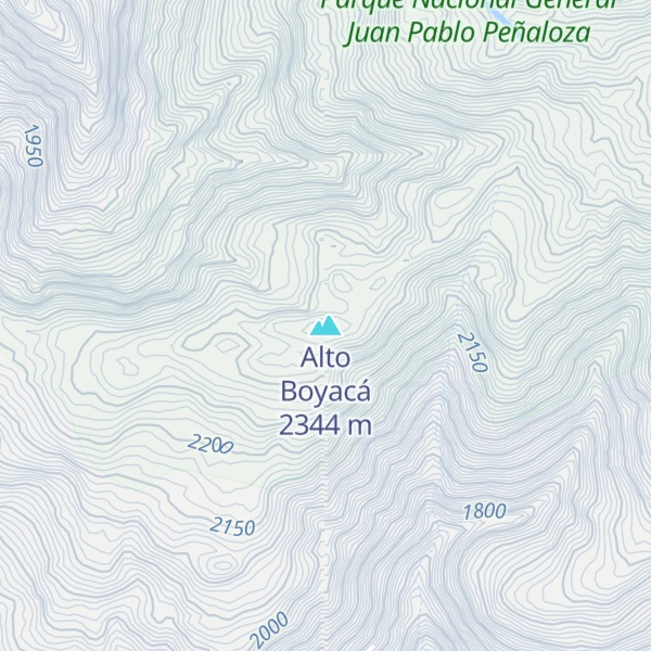 Map of Alto Boyacá