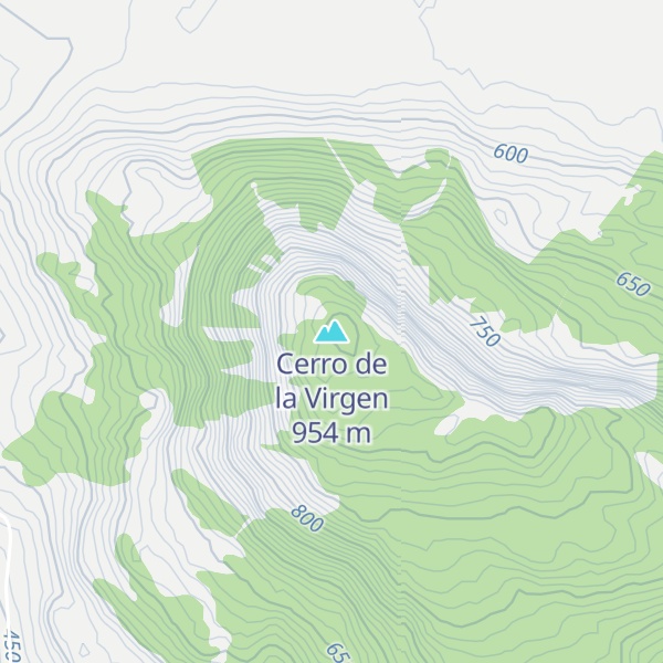Map of Cerro de la Virgen