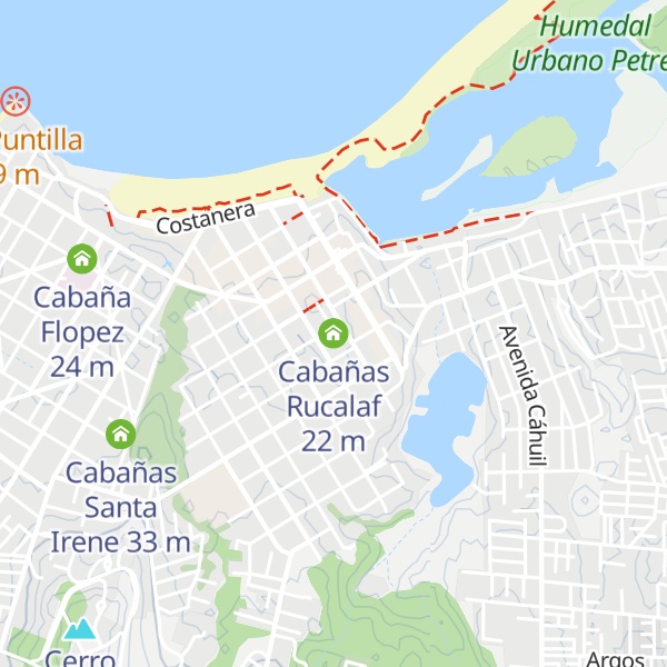 Map of Cabañas Rucalaf