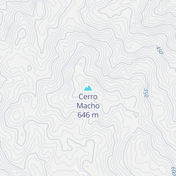 Map of Cerro Macho