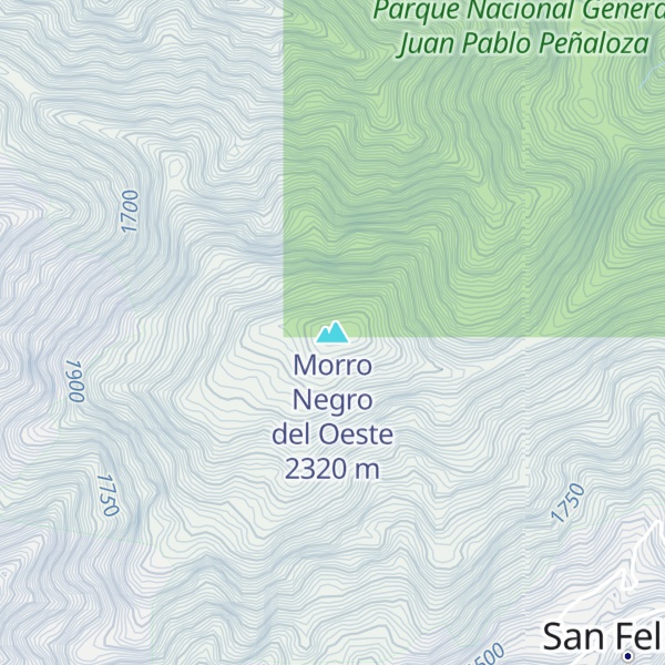 Map of Morro Negro del Oeste