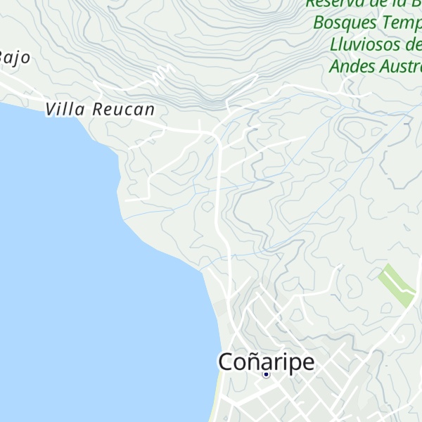 Map of Cabañas Los Hualles