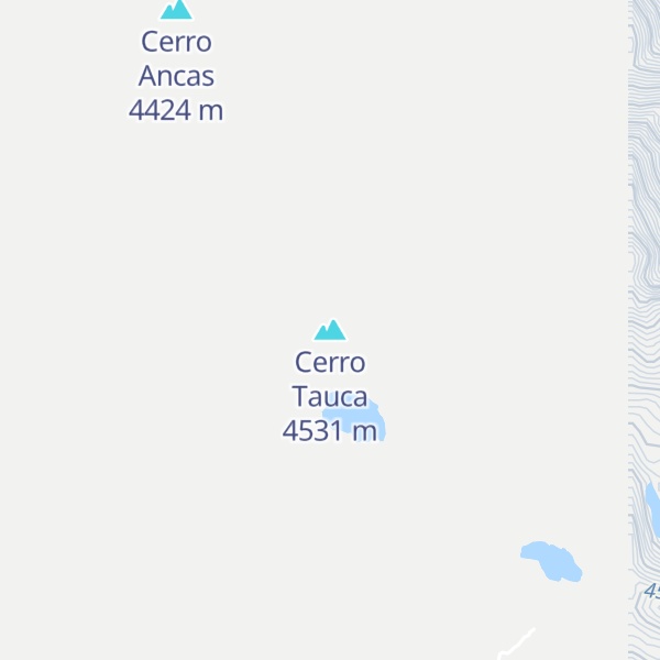 Map of Cerro Tauca