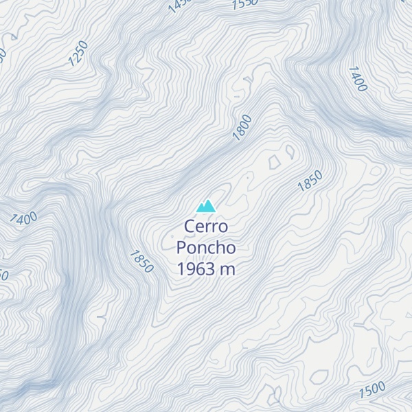 Map of Cerro Poncho
