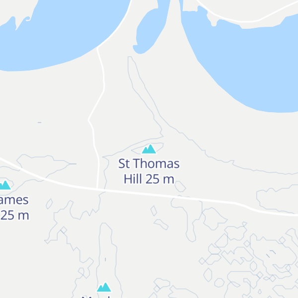 Map of St Thomas Hill