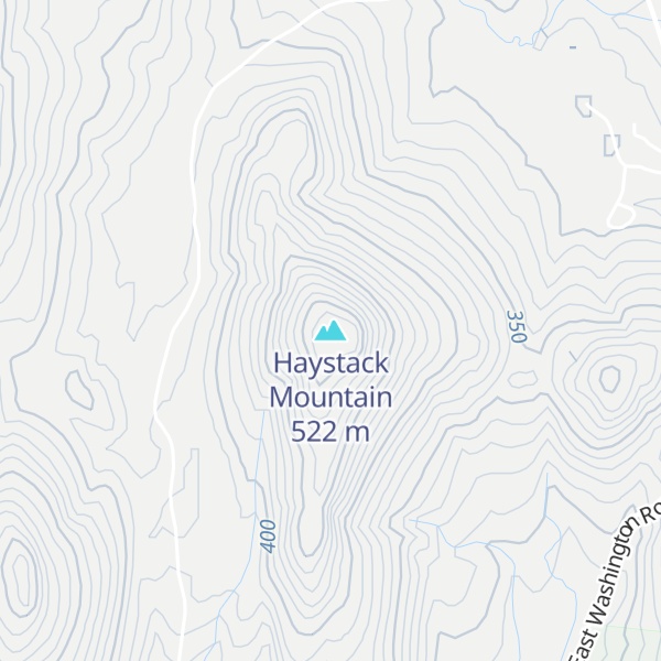 Map of Haystack Mountain