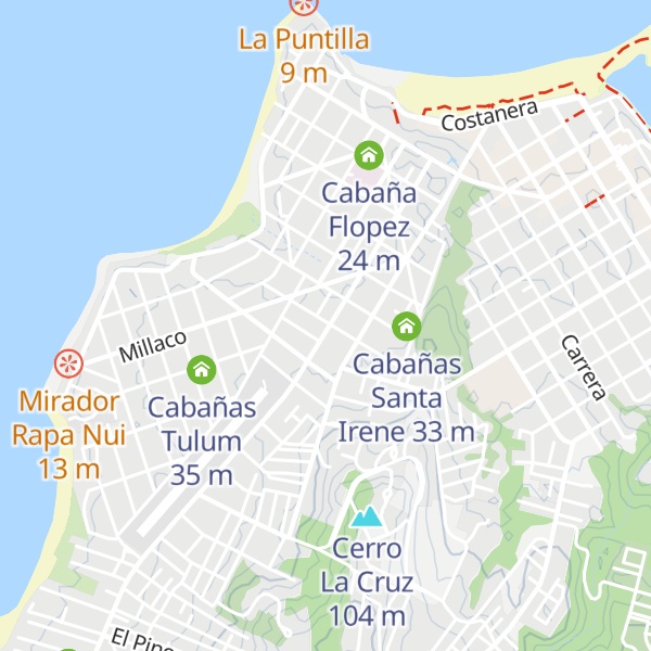 Map of Cabaña Amelia del Río