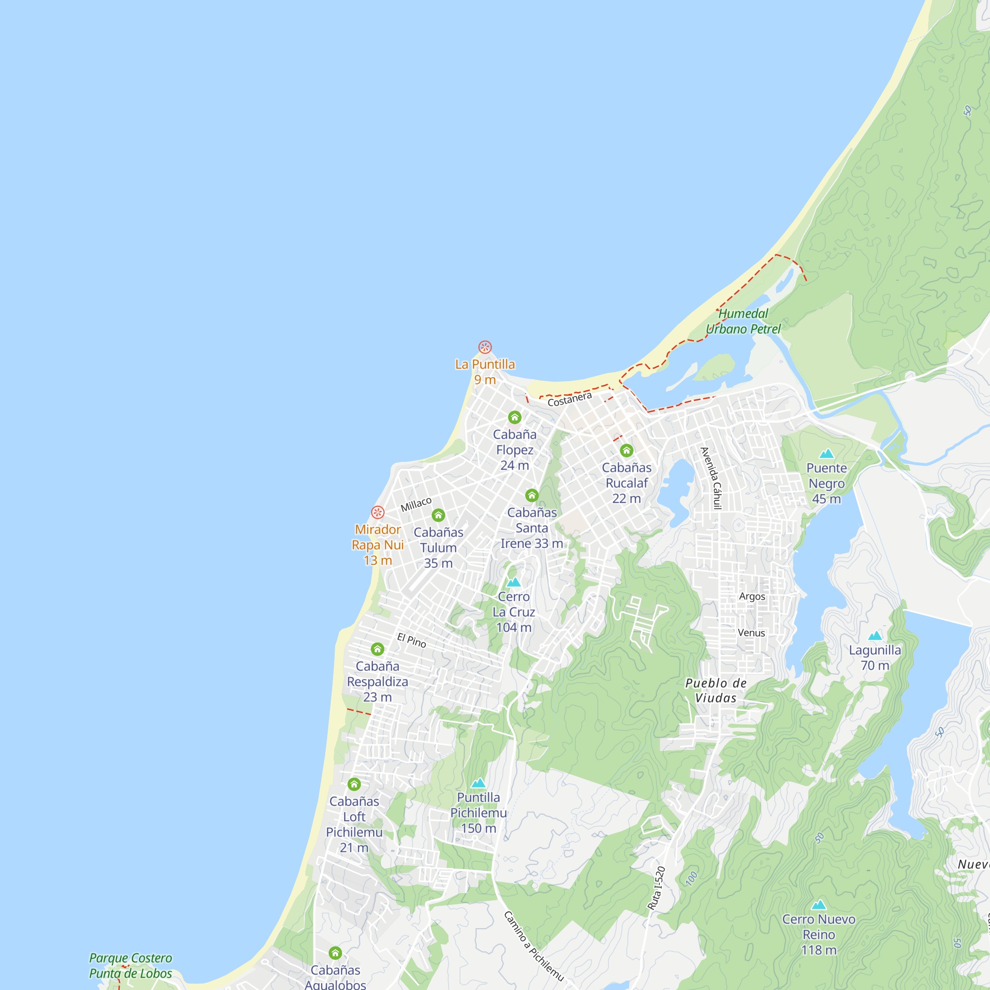 Cabaña Amelia del Río map