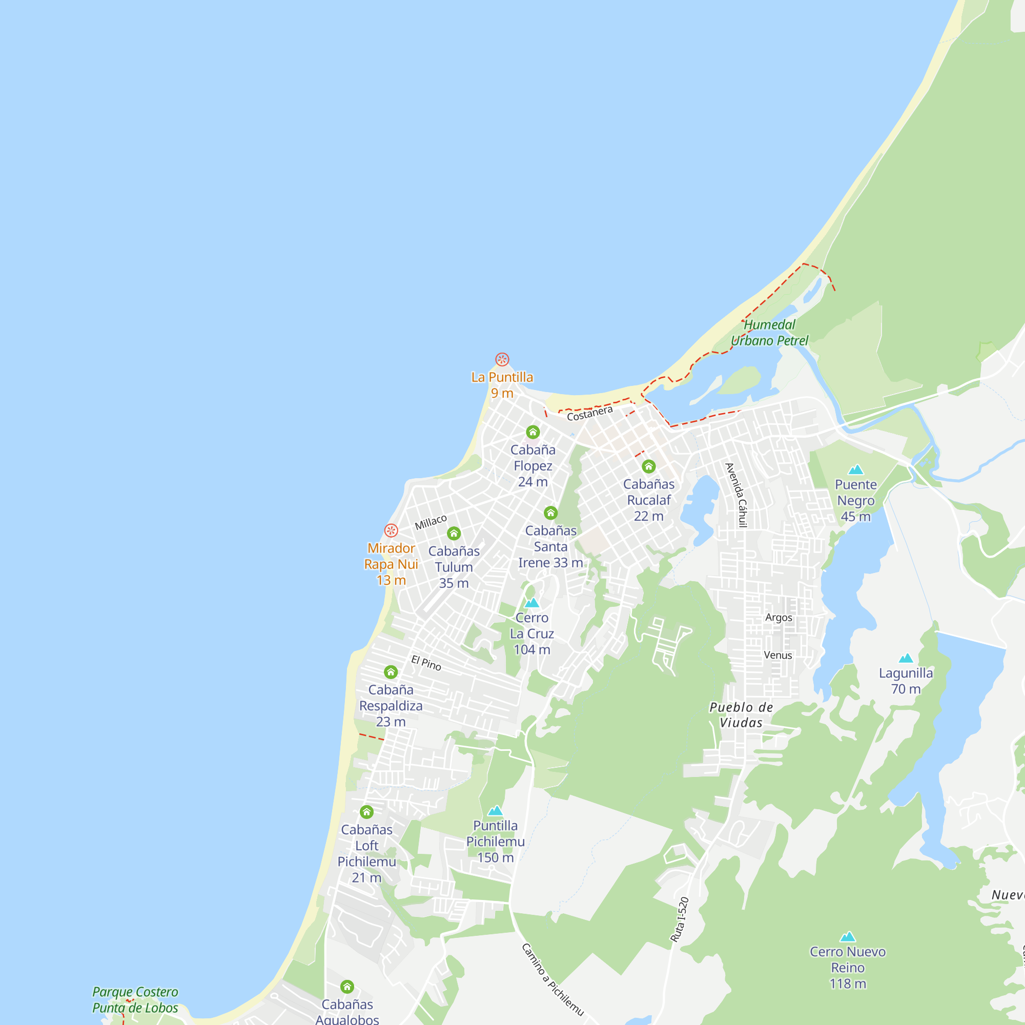 Cabaña Amelia del Río map