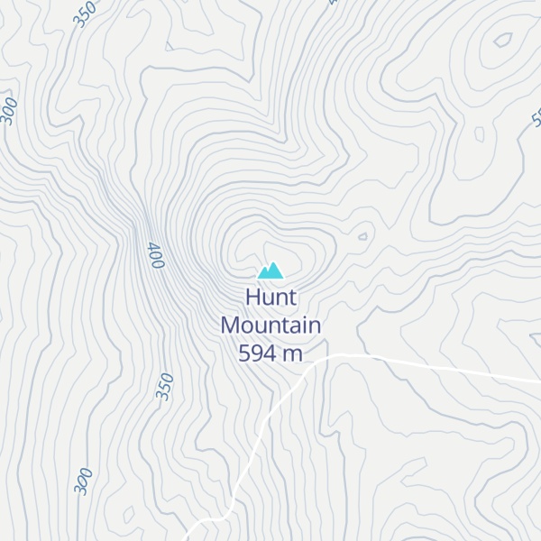Map of Hunt Mountain