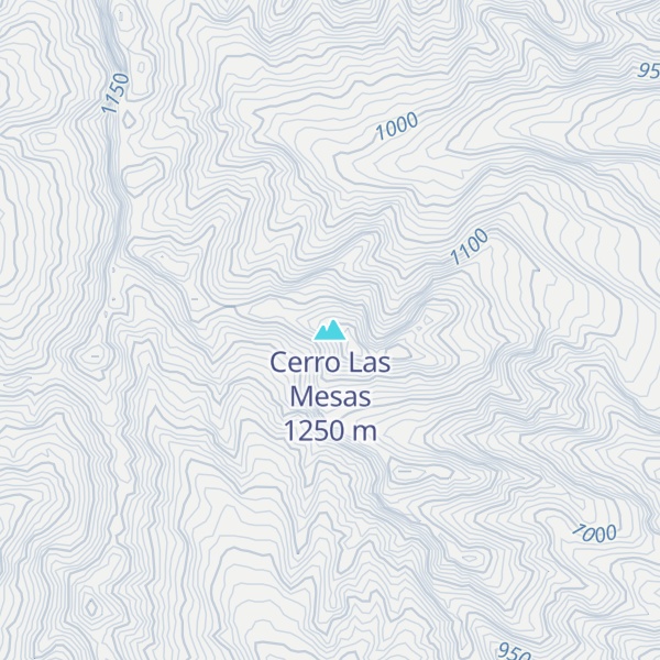 Map of Cerro Las Mesas