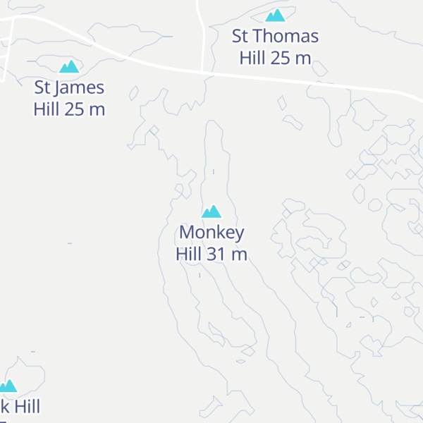 Map of Monkey Hill