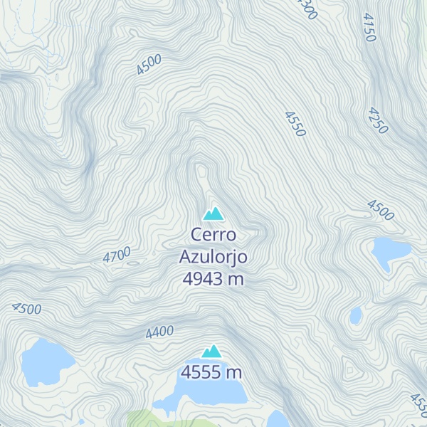 Map of Cerro Azulorjo