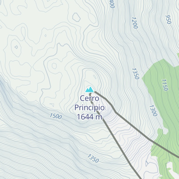 Map of Cerro Principio