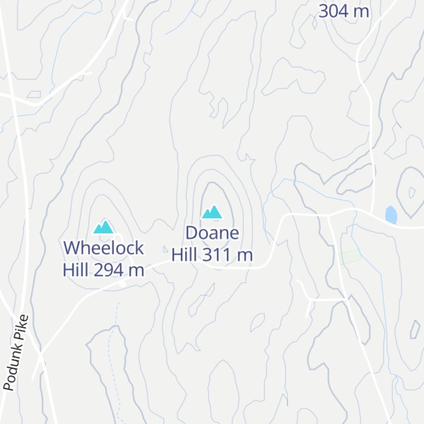 Map of Doane Hill