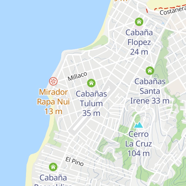 Map of Cabaña Castillo