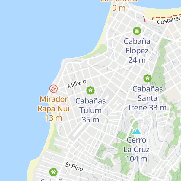 Map of Cabañas Tulum