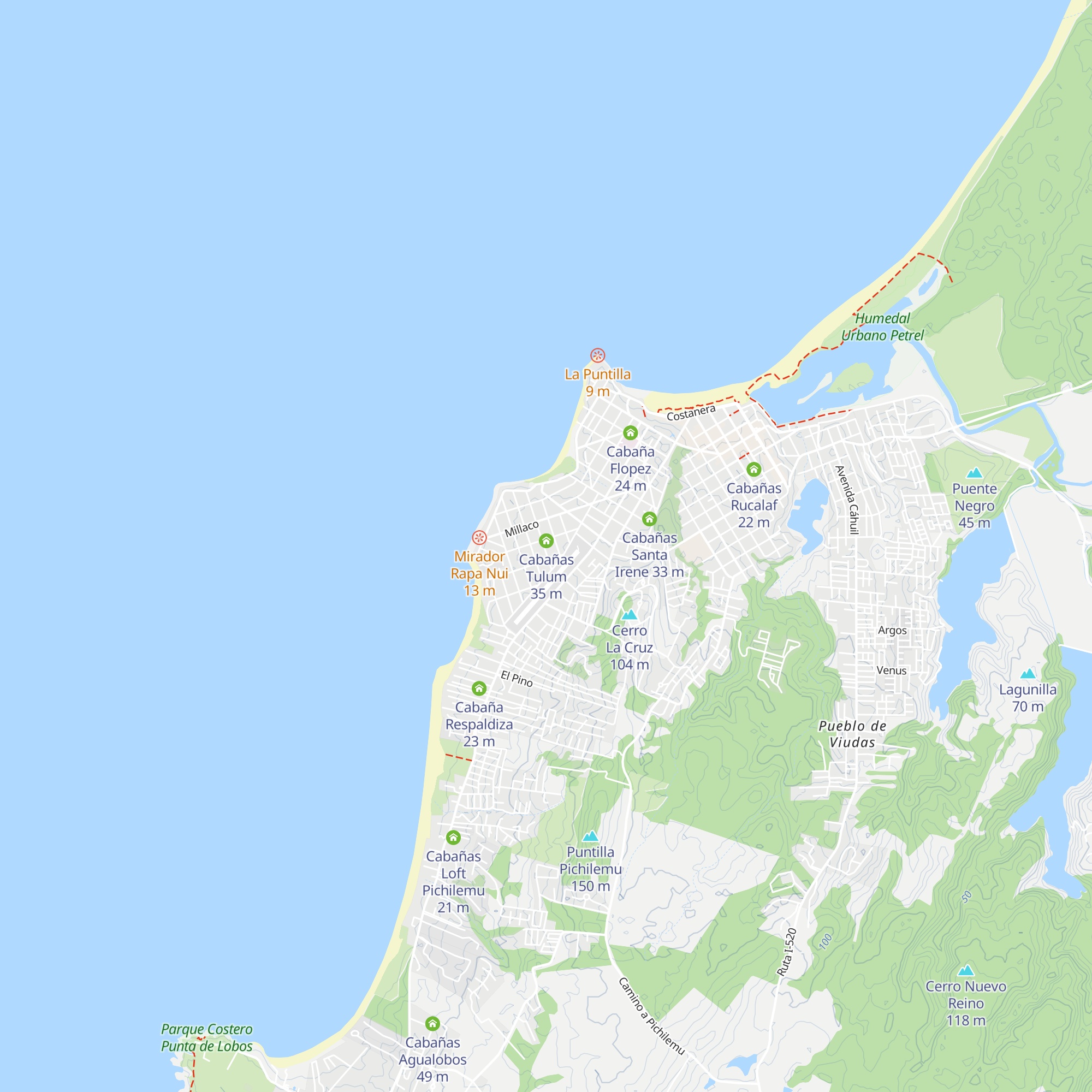 Cabaña José Fernández map