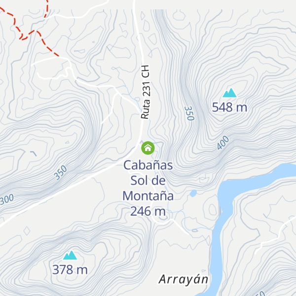 Map of Cabañas Sol de Montaña