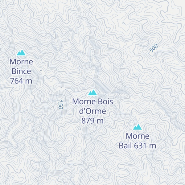 Map of Morne Bois d'Orme