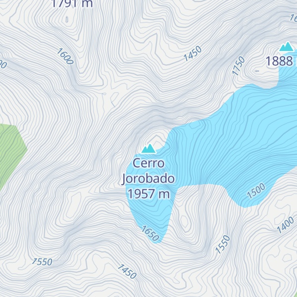 Map of Cerro Jorobado