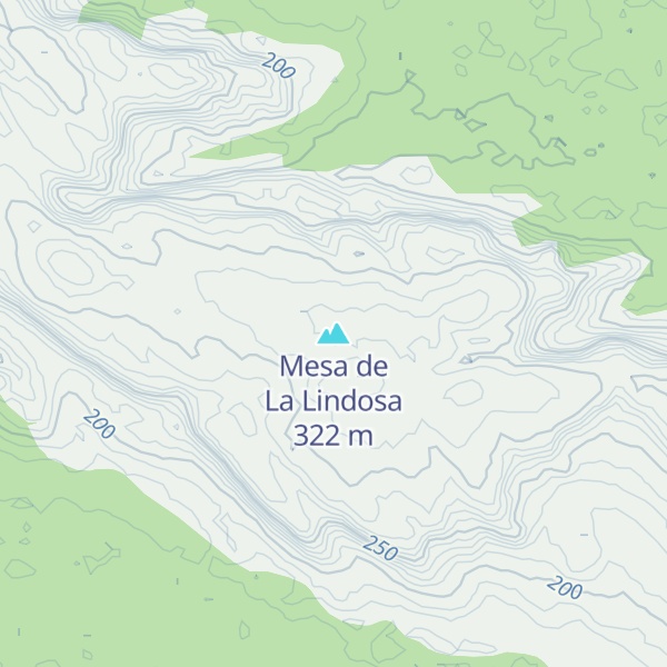 Map of Mesa de La Lindosa