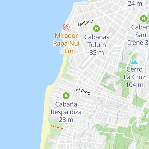 Map of Cabaña Domínguez