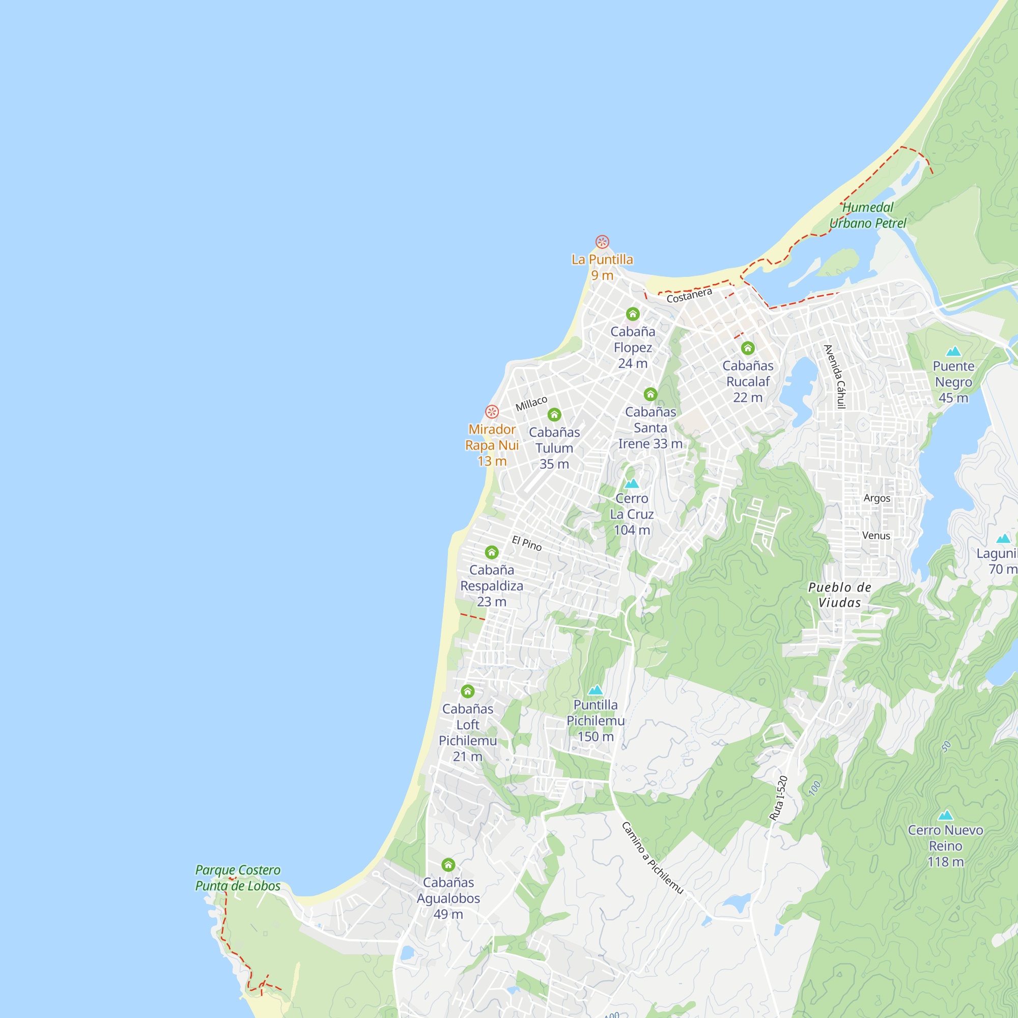 Cabaña Domínguez map