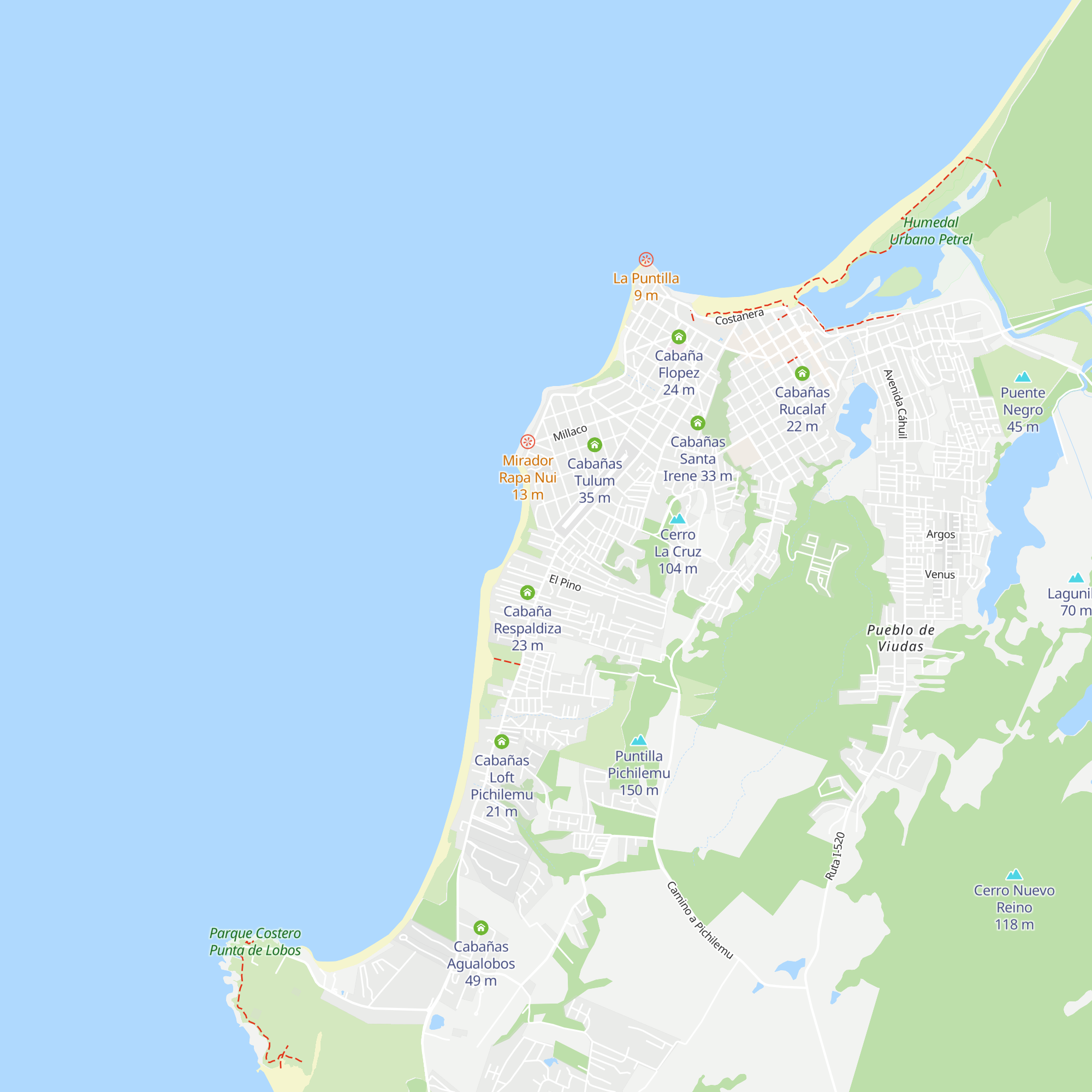 Cabaña Domínguez map