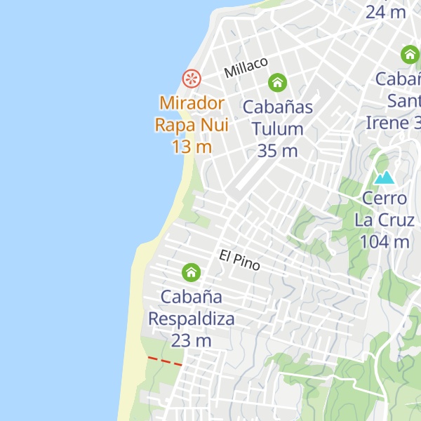 Map of Cabaña Tana