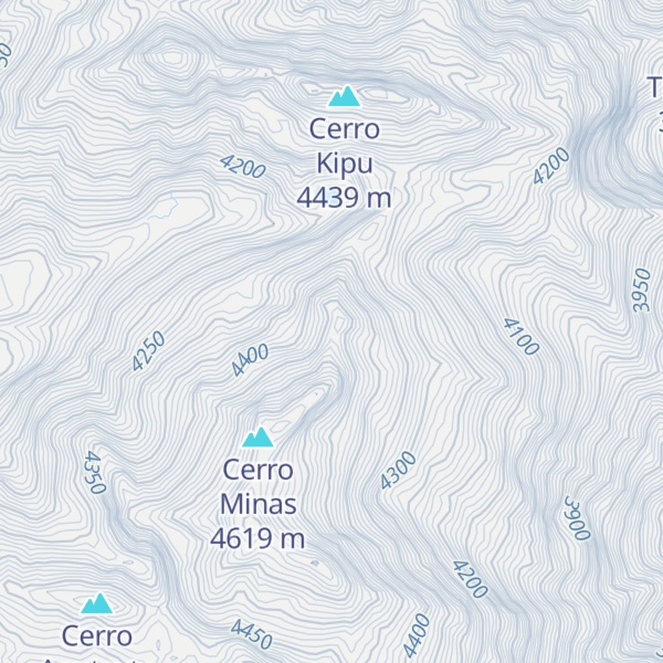 Map of Cerro Tauca