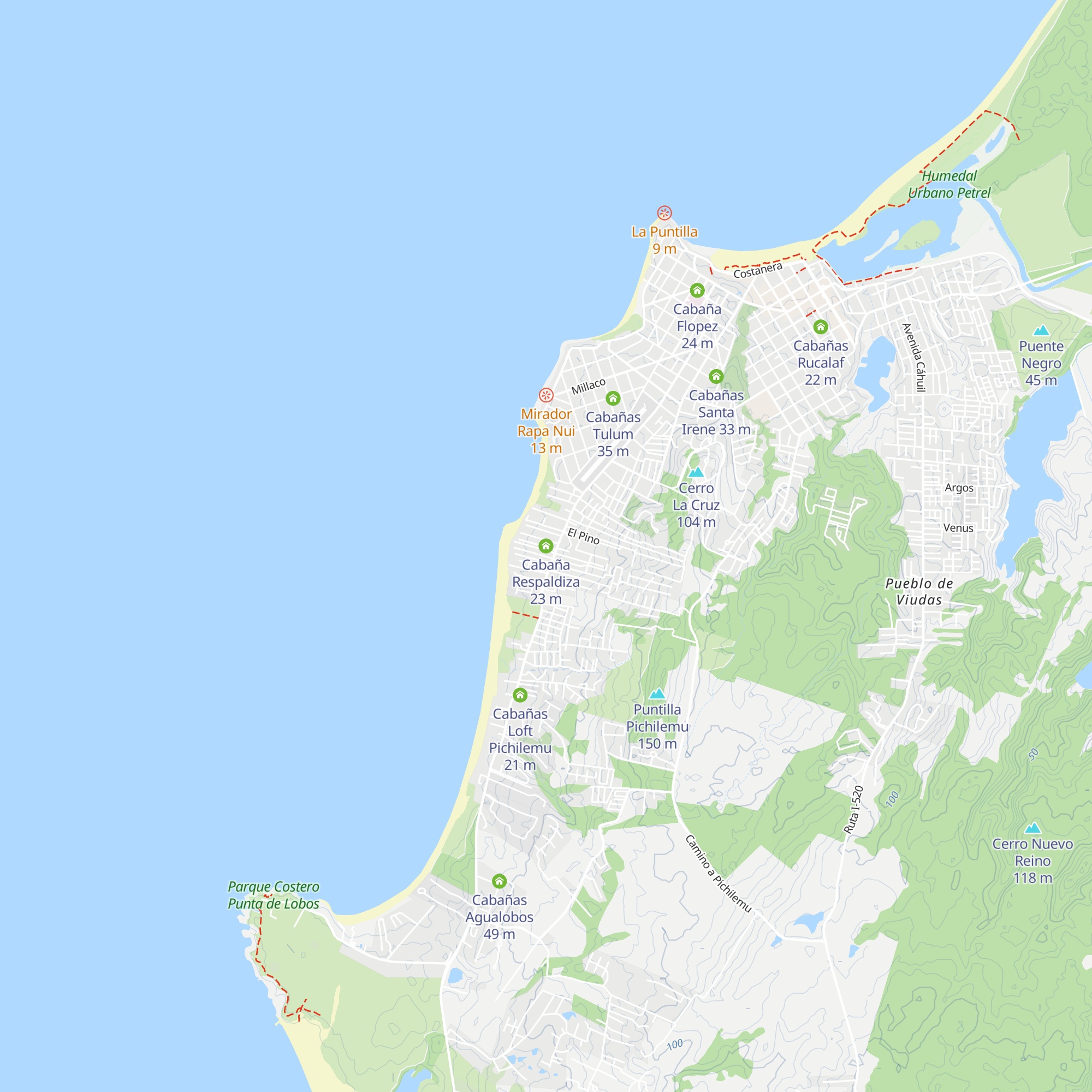 Cabaña Respaldiza map