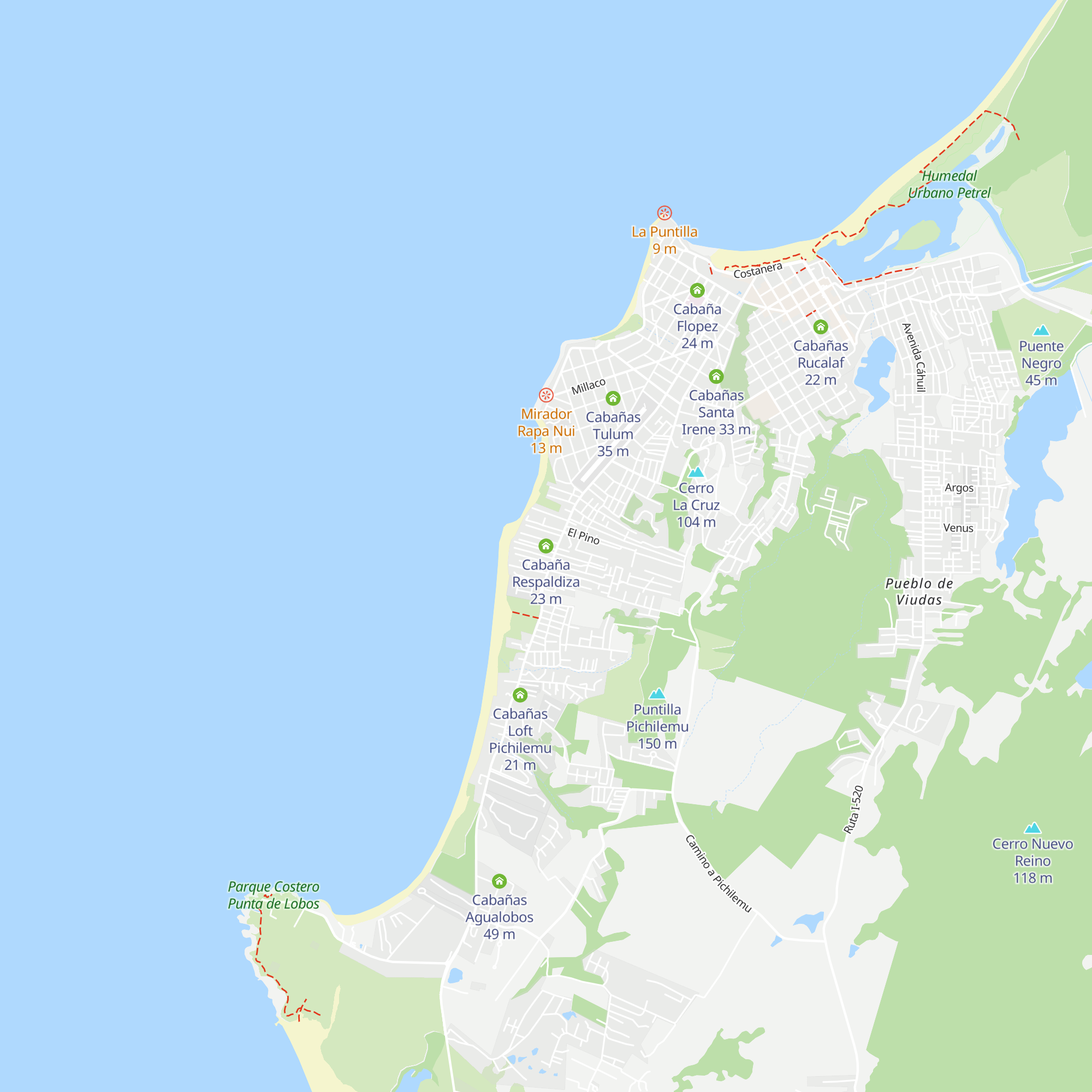 Cabaña Respaldiza map
