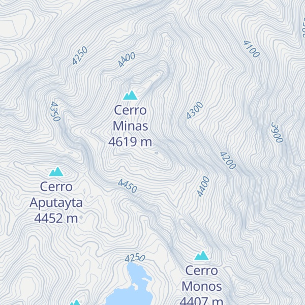 Map of Cerro Quello