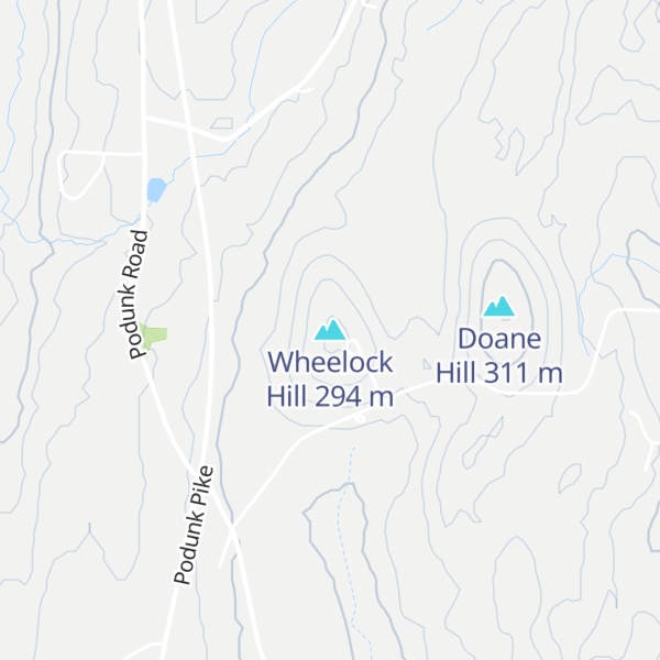Map of Wheelock Hill