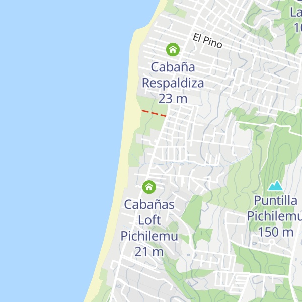 Map of Refugio de Lobos