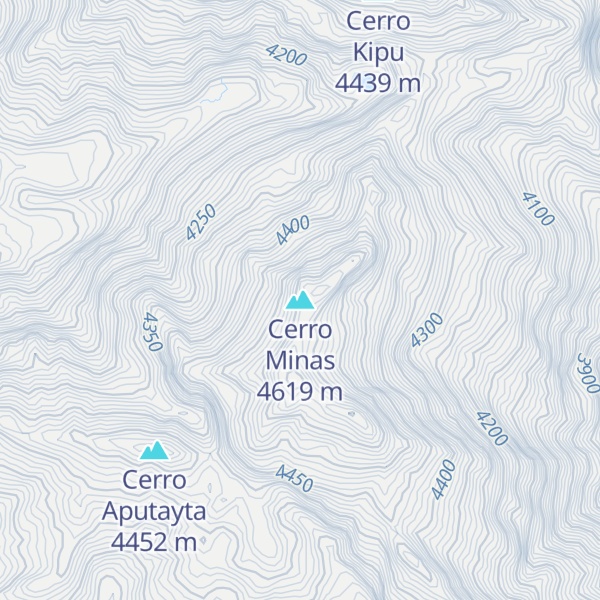 Map of Cerro Minas