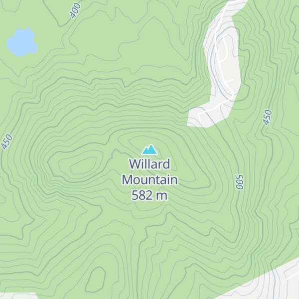 Map of Willard Mountain