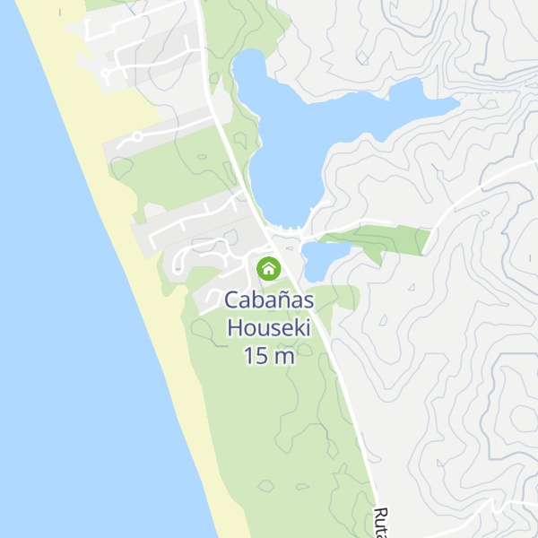 Map of Cabañas Houseki