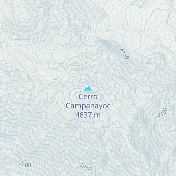 Map of Cerro Campanayoc