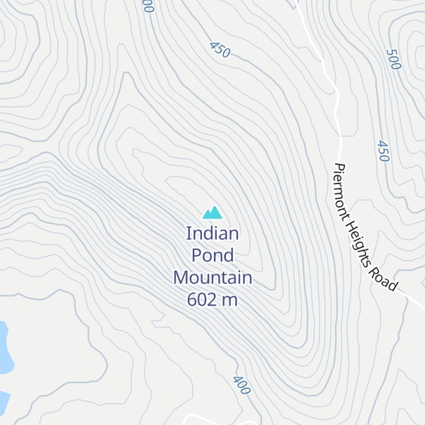Map of Indian Pond Mountain