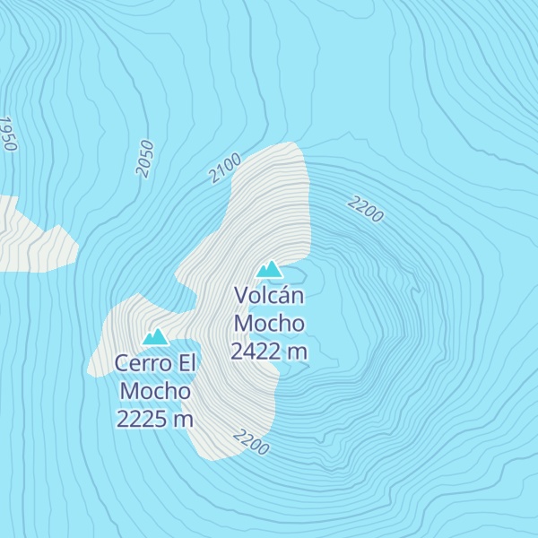 Map of Volcán Mocho