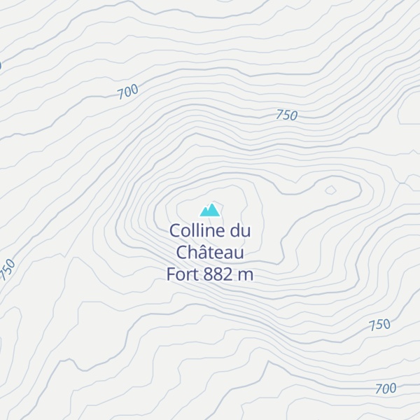 Map of Colline du Château Fort